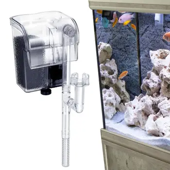 Филтър за аквариум, удароустойчив, аквариумный мрежов филтър с капак, шумовка, 5 литра, мрежов филтър за аквариум рибки, костенурка