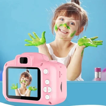 Детски Фотоапарат с Мини-Камера 1080P HD Screen Camera видео игра 800 W пиксела Красиви Играчки За Снимане на открито, Подаръци