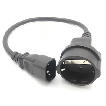 Удължителен кабел за захранване UPS PDU IEC 320 C14 от щепсела до европейския адаптер Schuko CEE7/4 30 см PDU-кабел