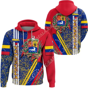 Венецуела Герб, Флаг 3D принт Hoody с цип за мъже, пуловер, hoody с качулка, Джърси, спортни костюми, връхни дрехи, палто Всекидневното