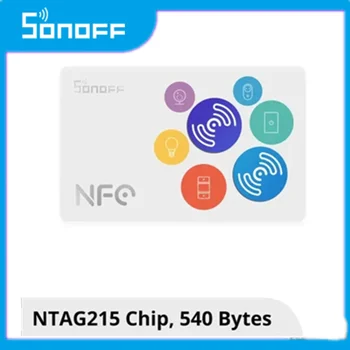 SONOFF NFC Tag 215 чип 540 байта Интелигентни етикети Етикети за автоматизация Натиснете, за да стартирате смарт сцената Съвместимост с телефони с поддръжка на NFC