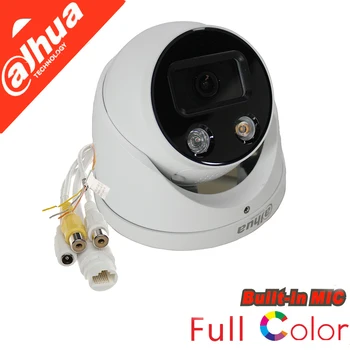 Оригиналната IP камера Dahua с мутированным език 5MP IPC-HDW3549H-AS-PV-S3 ColorVu HD PoE С Вграден микрофон и високоговорител За защита от видеонаблюдение