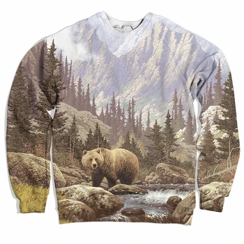 Сублимационный принт в пълен размер САЩ, топъл и удобен пуловер, hoody 2