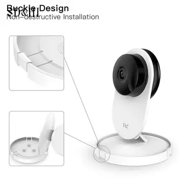 1 Комплект на 360 градуса въртяща се скоба-държач Монтиране на стена 1080P Домашно помещение за домашно охранителна камера YI на закрито