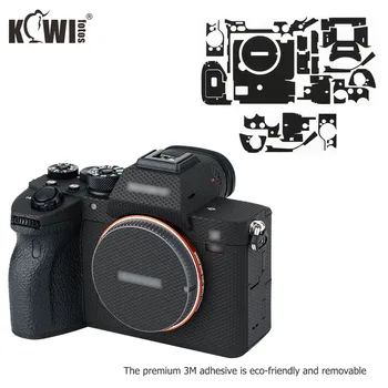 KIWIFOTOS устойчива на плъзгане защитно фолио за Sony a7R IV, стикер 3 м с резервни обвивка, калъф за корпуса на камера, матрица, черен