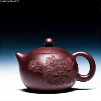 240 мл Yixing Ръчно изработени, Лилаво Глинен Чайник, Преносим Пътен Чайник Xishi, Чай Набор от Dahongpao, Кана За Китайската Чаена Церемония, Подаръци