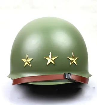 ВЪЗПРОИЗВЕЖДАНЕ на Втората Световна Война WW2 Армията на САЩ M1 Офицер в 3-звезден ранг на генерал-лейтенант Войници В Стомана каската ВОЕННА Реконструкция