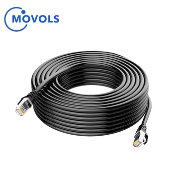 Мрежа Ethernet кабел с дължина 18 m 30 M, 50 M, кръпка rj-45, външни непромокаеми cable кабели за системи за видеонаблюдение Poe IP камери