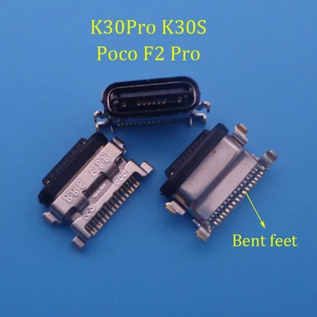 10 БР. Конектор за зарядно Micro USB С конектор за Xiaomi Pocophone Mi POCO F2 Pro/Redmi K30 Pro/K30S Конектор За док-станция За Зареждане