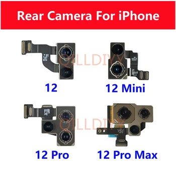 Подмяна на камери за задно виждане за iPhone 12 Pro Max Mini 12pro 12mini Основен обектив на задната камера, детайли flex кабел, ремонт на системи за на визуализация