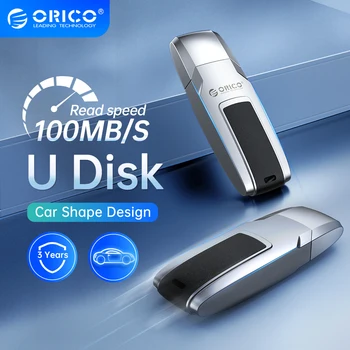 ORICO USB 3.0 100 MB/Vs/с USB Флаш памети Метален Кожена флаш памет Type C 256 GB 128 GB 64 GB 32 GB USB устройство във формата на кола