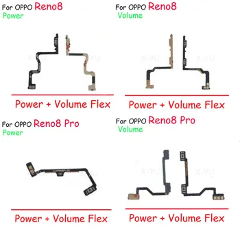 10 Бр. За OPPO Reno 8 Reno8 Pro Превключвател за Включване Изключване на Звука Страничният бутон Гъвкав Кабел