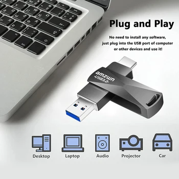 Високоскоростни Usb Флаш памети За лаптоп с твърд диск До 512 GB, твърд диск 128 GB, PC, Таблет, Usb, 3.2, На Пръчки, 1 tb, Метална U-диск, Трайни