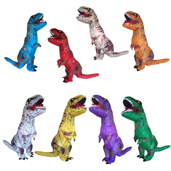 Парти за възрастни, костюми Динозавър t rex, cosplay, Фантазийный надуваем динозавър T REX, надуваем талисман t-rex, Костюм за Хелоуин за жени, мъж