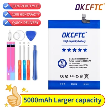 OKCFTC Оригинален 5000 ма HB396689ECW Батерия За Huawei Y9 2018/Honor 8C BKK-TL00 FLA-LX1 LX2 LX3 L22 Play 8C Батерии за телефони