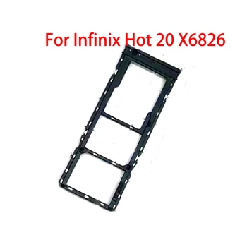 За Infinix Hot 20 X6826, притежателят на тавата за SIM-карти, четец, слот за SD адаптер, сервизна детайл
