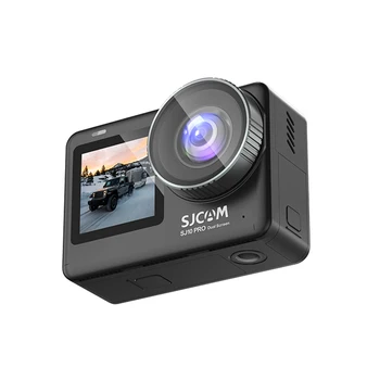 Екшън-камера SJCAM SJ10 Pro с двоен екран 4K 60 кадъра в секунда, Wi-Fi, гироскопическая стабилизиране, Спортна екшън камера