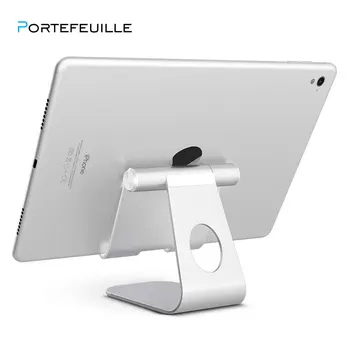 Portefeuille За iPad Pro Поставка Регулируема Алуминиева Метален калъф Телефон За iPad 2 Air Samsung Tablet Soporte Аксесоари