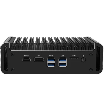 2,5 G Рутер 4x Intel i226-V 2500 M LAN Celeron J4125 2xDDR4 HDMI1.4 DP1.2 Безвентиляторный Мини-КОМПЮТЪР OPNsense Firewall Техника VPN сървър