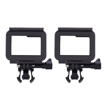 2X Пластмасов защитен стандартен калъф с рамка за екшън камерата Gopro Hero 5 Black