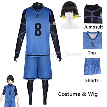 Blue Lock Аниме Cosplay костюм Bachira Meguru Футболна тренировочная форма Джърси Спортно облекло за Хелоуин за мъже и жени
