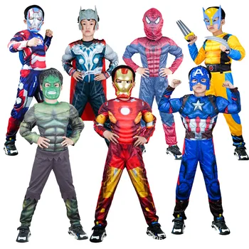 Хелловин, cosplay, Iron wolf, Костюм на Железния човек, детски костюм на супергерой, костюмиран за парти, детско рокля супергерой за рожден Ден