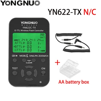 Yongnuo YN-622C-TX/YN-622N-TX YN622 LCD Безжичен Контролер за светкавици e-TTL 1/8000 s Предавател Стартиране на светкавица за Canon, Nikon DSLR