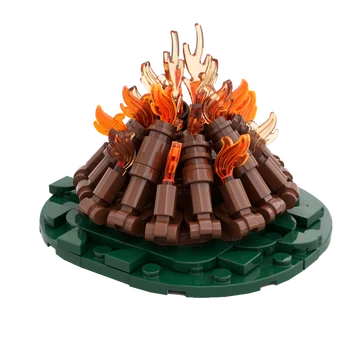 Gobricks MOC Campfire - Класическа дървена Модел Tatooine Movie Camp Village на Marijana Градивен елемент на Образователни Играчки За Детски Подарък