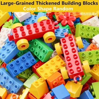 70-800 бр., сгъстено строителни блокове, цветна детска развитие играчката 